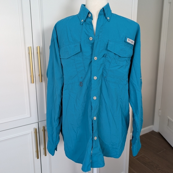Columbia Other - Columbia Men's Blue Fishing PFG Vented Shirt Size Small Jacket